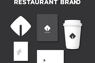 design modern restaurant and food brand identity