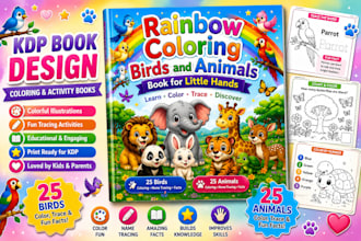 design amazon KDP coloring books for kids
