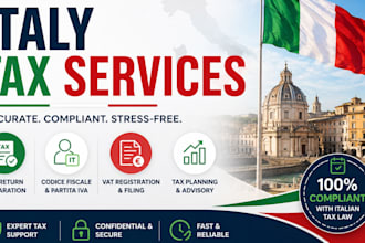 handle your italian tax return and vat registration professionally