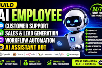 build ai employee customer support sales workflow automation ai assistant bot