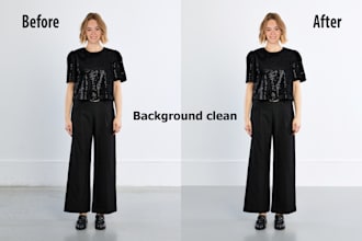 do background removal and dust cleanup fast