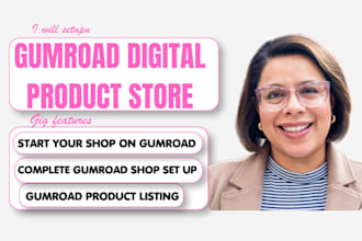 launch gumroad store, upload digital product, gumroad automation, course upload