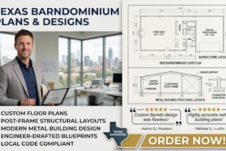 prepare texas barndominium plans and barndominium structural layouts