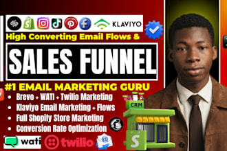 setup klaviyo flows, email automation, welcome flow and fix abandoned cart