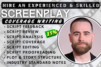 do script review and critique on screenplay give coverage on your script tv