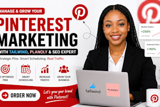 manage pinterest marketing with tailwind, planoly seo marketing expert