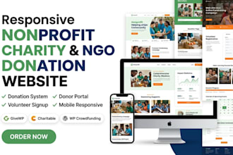 design nonprofit, charity website, donor portal, ngo website donation system