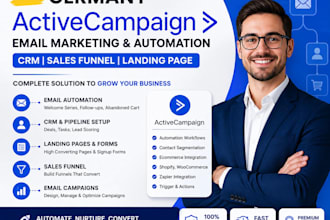 do germany activecampaign email marketing automation CRM klaviyo sales funnel