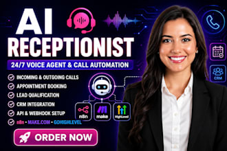 n8n ai receptionist vapi retell ai calling agent automation