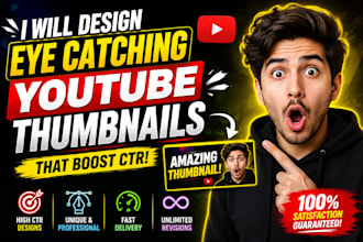 create modern youtube thumbnails with high CTR