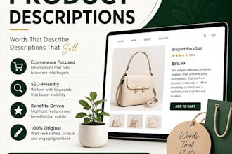 write professional product descriptions