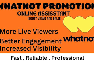 be your whatnot expert, boost whatnot views and sales with whatnot promotion