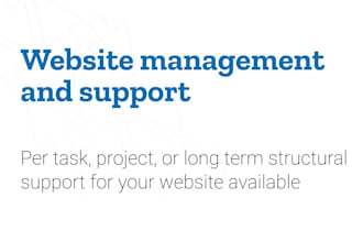 manage and maintain your website