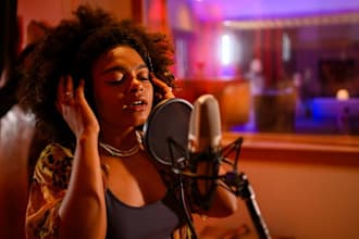 sing female topline vocals, write lyrics, melodies for rnb edm pop rock singer