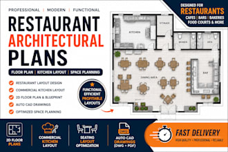 design restaurant floor plan commercial kitchen layout and architectural plans