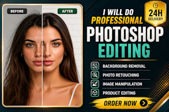retouch and enhance images on photoshop