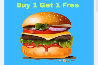 design professional fast food social media posts and burger ads using canva