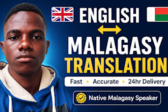 do english to malagasy and malagasy to english translation