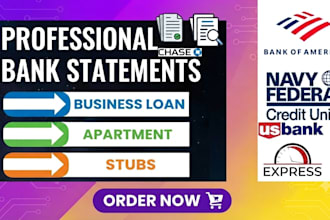 design business or individual bank statements for loans