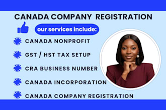 incorporate canada corporation in ontario bc alberta quebec manitoba cra gst