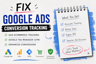 fix google ads conversion tracking ga4 ecommerce trackin GTM enhanced conversion