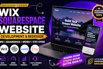 build wix squarespace website development redesign squarespace weebly etsy store