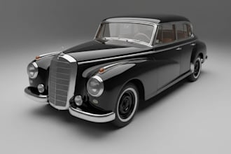 redo historic car,vintage vehicle design,classic car model,image to glb,3d alias