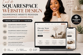 squarespace website design squarespace website redesign squarespace landing page