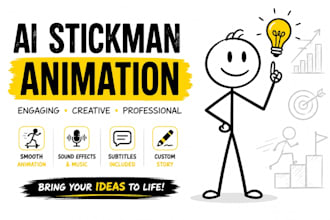 make viral ai stickman animation videos