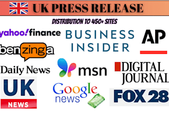 write and distribute UK press release on UK news sites with dofollow backlinks