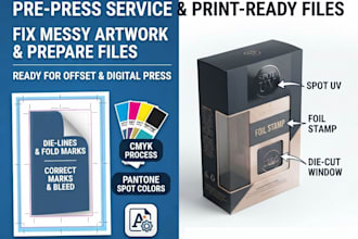 finalizing file for printing and technical design