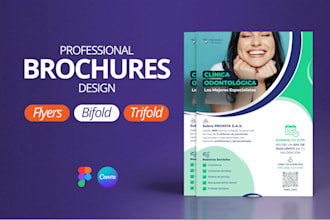 design a canva brochure, bifold, trifold, or flyer