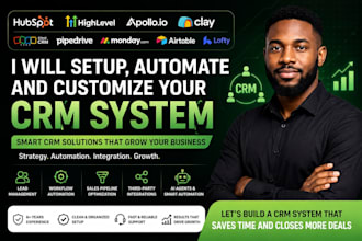build, automate and customize hubspot, gohighlevel, apollo, clay, zoho CRM