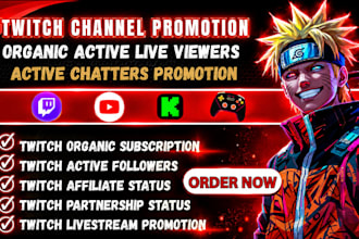 boost your twitch stream with live viewers and active chatters