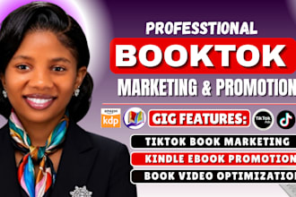 do booktok promotion ebook marketing tik tok booktok influencer video book rank