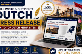 write and distribute netherlands press release to top dutch media sites