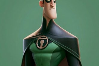 superhero character for comics