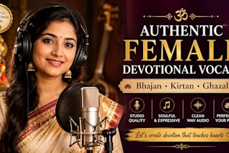 sing authentic female bhajan, bhakti, kirtan and devotional songs