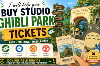help you buy studio ghibli park tickets