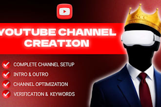 create and setup youtube channel