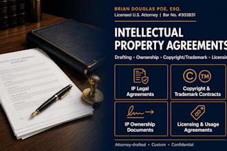 draft custom licensing and usage agreements