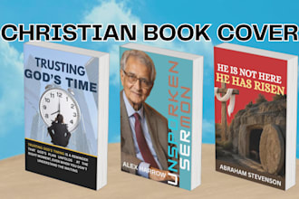 design a christian book cover, paperback and ebook cover design