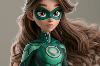 superhero character for comics