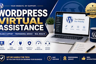 be your wordpress virtual assistant for site management
