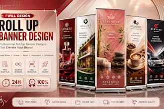design retractable banner, roll up banner, pull up banner, billboard and signage
