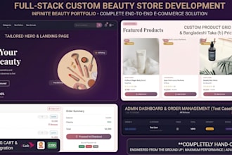 develop a fully custom website, saas platform, or ecommerce