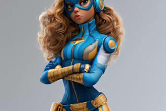 superhero character for comics