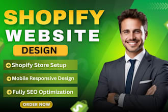 build shopify website, design or redesign shopify store, dropshipping store