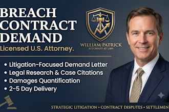 draft a litigation focused high stakes breach of contract demand letter