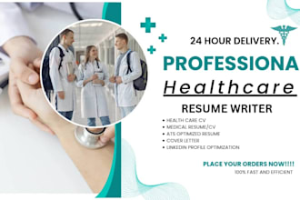 write an ats friendly healthcare resume, nursing CV